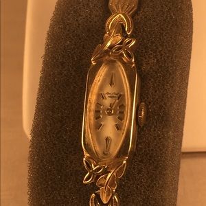 *Rare Vintage Solid 14K Henri Pinot Watch, Works